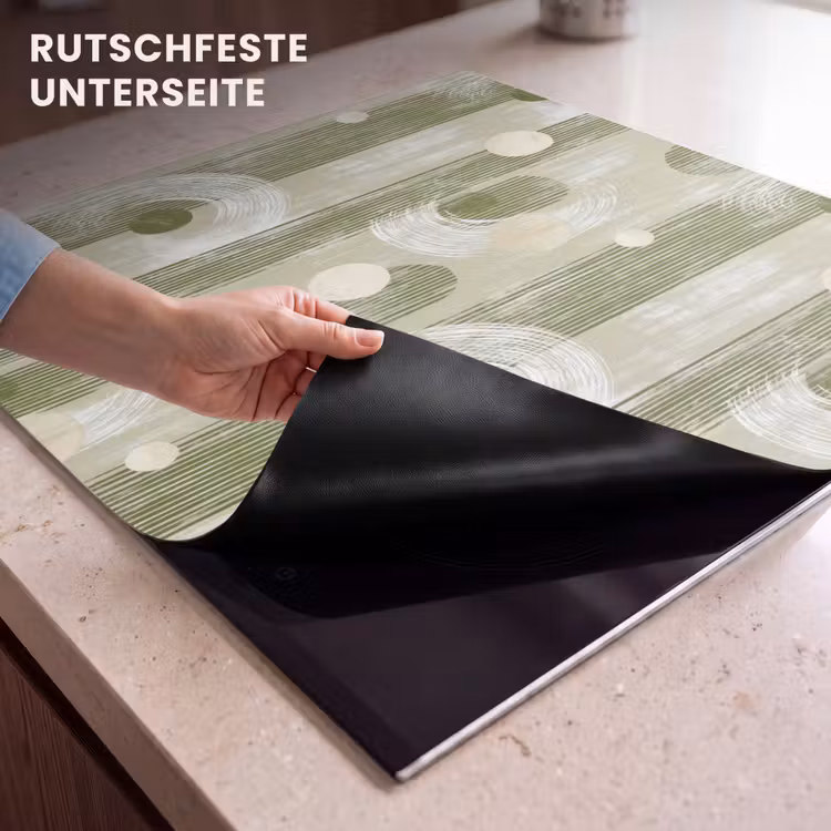 Herdabdeckplatte - Künstlerisch - Modern - Grün — 6