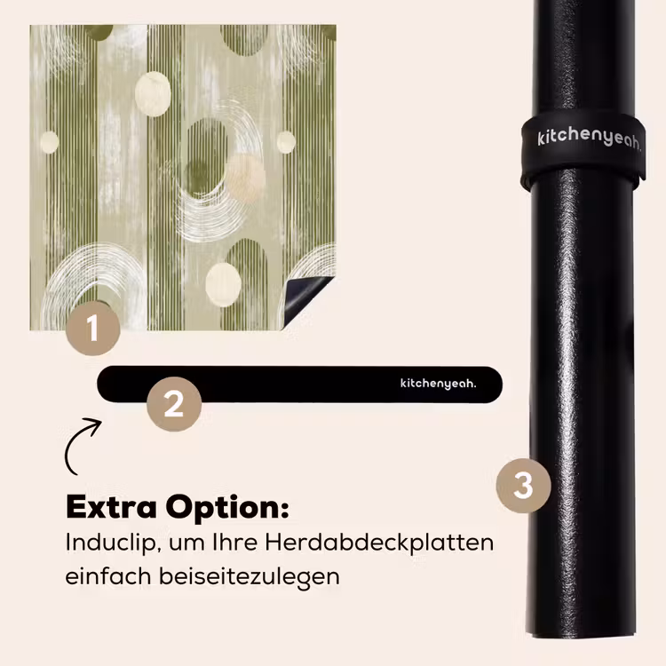 Herdabdeckplatte - Künstlerisch - Modern - Grün — 8