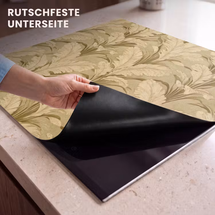 Herdabdeckplatte - Palmenblätter - Klassisch - Grün — 6