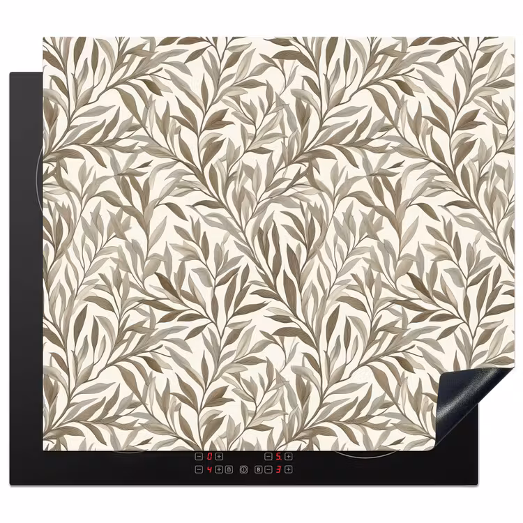Herdabdeckplatte - Zweige - Botanisch - Taupe — 1