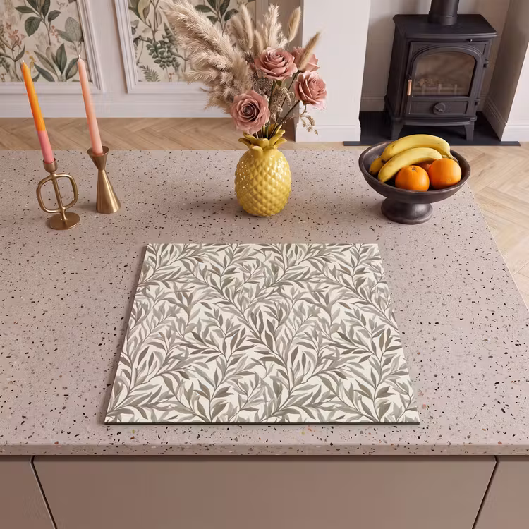 Herdabdeckplatte - Zweige - Botanisch - Taupe — 3