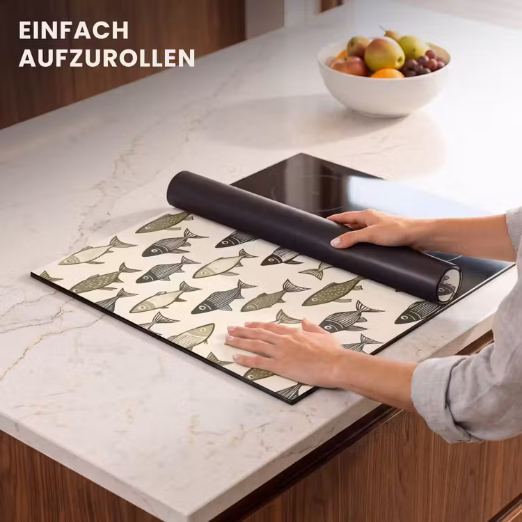 Herdabdeckplatte - Fische - Klassisch - Grün — 7