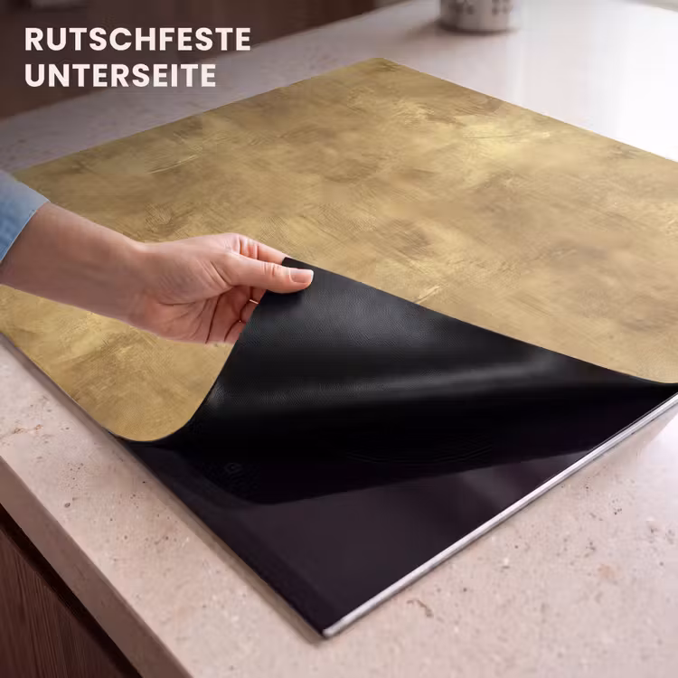 Herdabdeckplatte - Industriell - Textur - Gold — 6