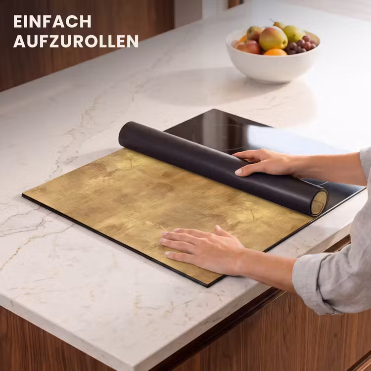 Herdabdeckplatte - Industriell - Textur - Gold — 7