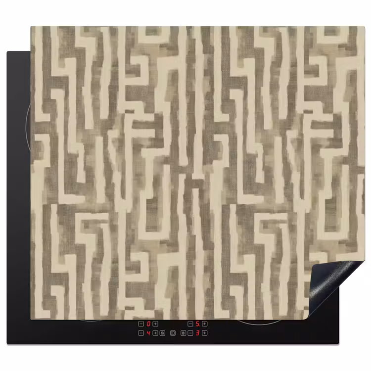 Herdabdeckplatte - Abstrakt - Geometrisch - Grün — 1