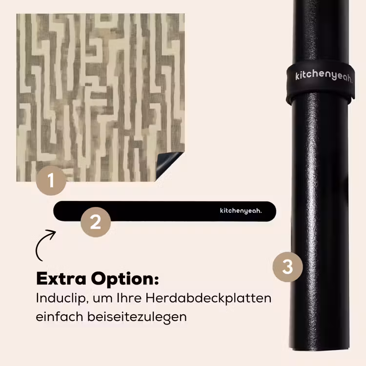 Herdabdeckplatte - Abstrakt - Geometrisch - Grün — 8