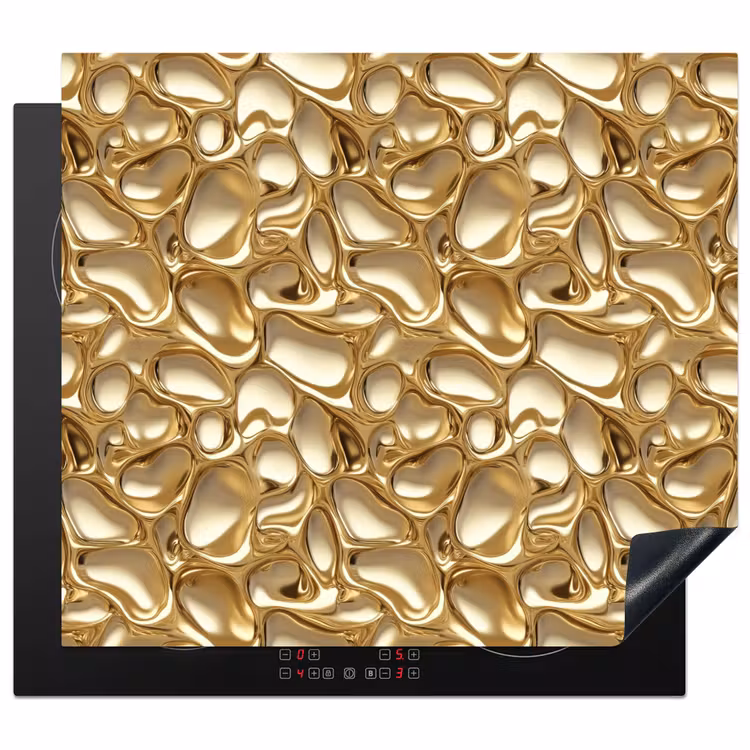 Herdabdeckplatte - Abstrakt - Modern - Gold — 1