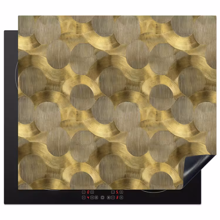 Herdabdeckplatte - Modern - Geometrisch - Gold — 1