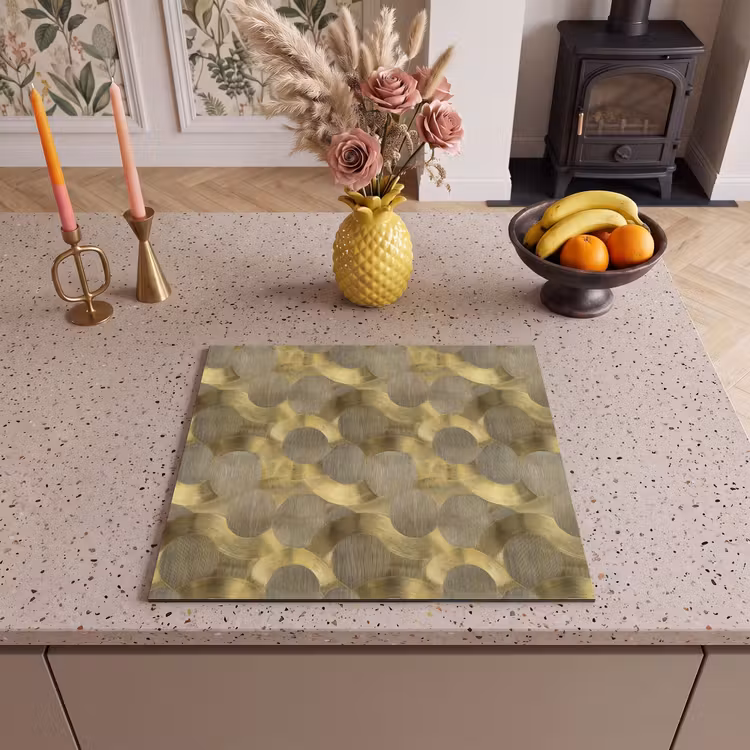 Herdabdeckplatte - Modern - Geometrisch - Gold — 3