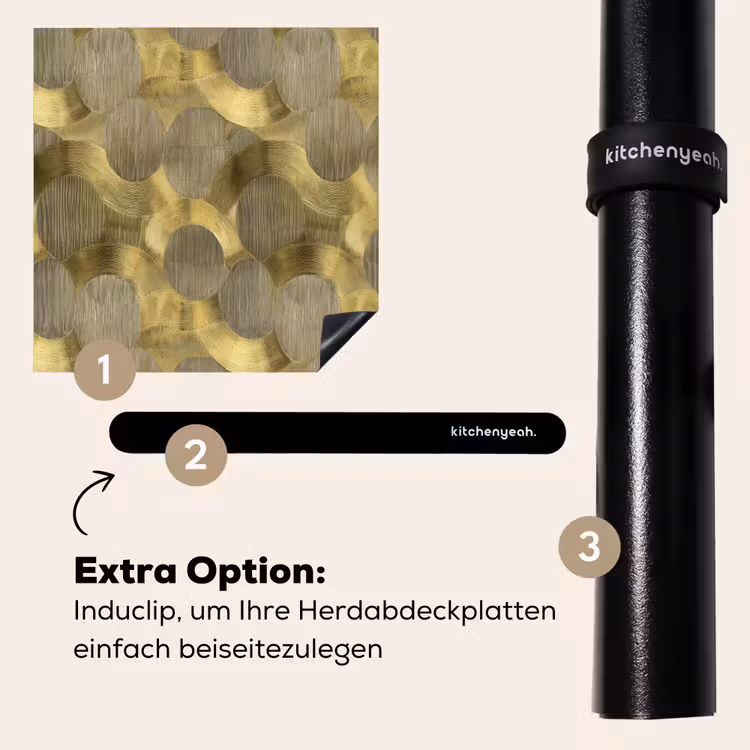 Herdabdeckplatte - Modern - Geometrisch - Gold — 8