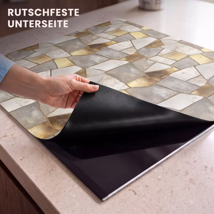 Herdabdeckplatte - Mosaik - Marmor - Gold — 6