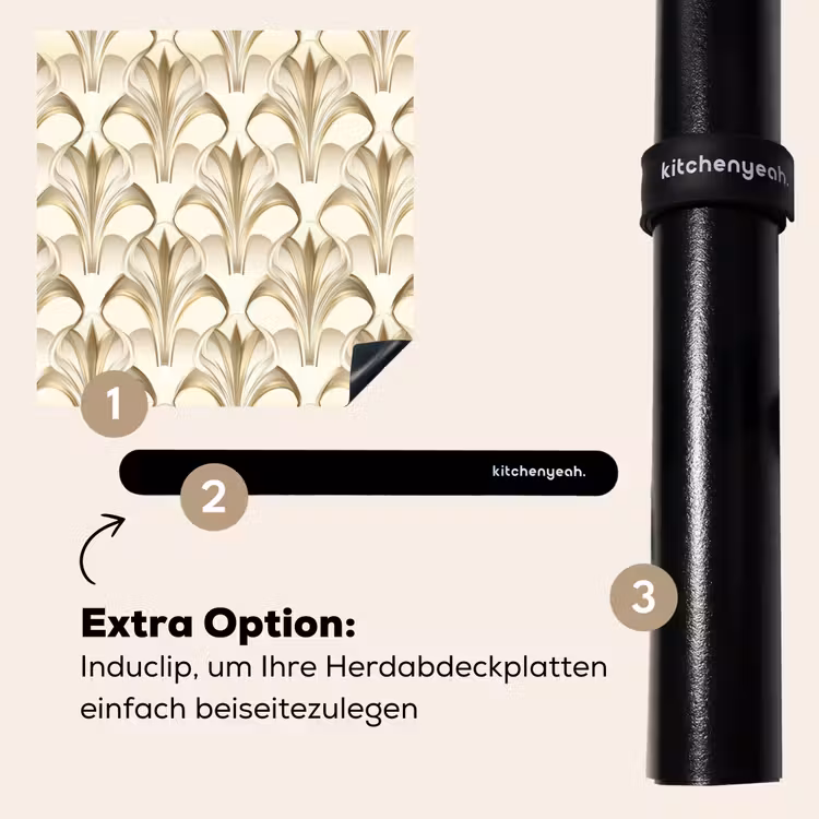Herdabdeckplatte - Ornament - Barock - Gold — 8