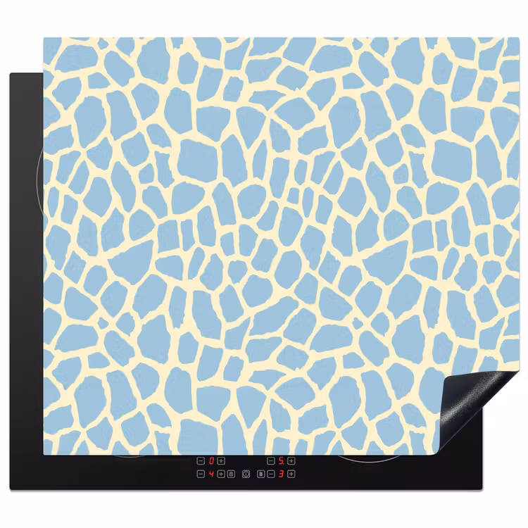 Herdabdeckplatte - Giraffe - Modern - Blau — 1