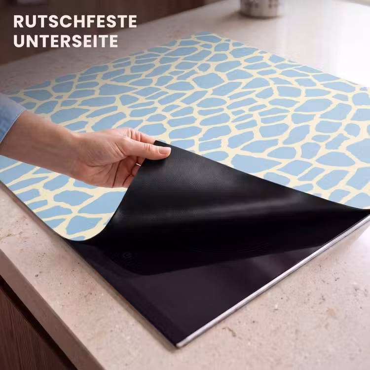 Herdabdeckplatte - Giraffe - Modern - Blau — 6