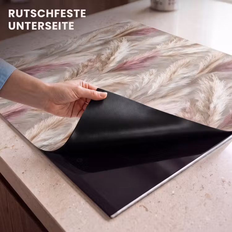 Herdabdeckplatte - Pampasgras - Flauschig - Farbenfroh — 6