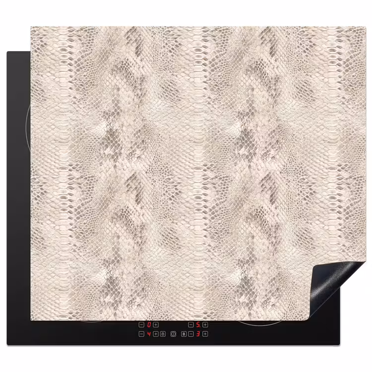Herdabdeckplatte - Schlange - Muster - Beige — 1