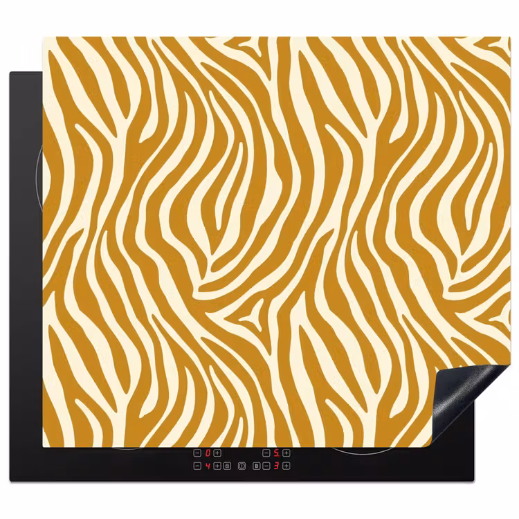 Herdabdeckplatte - Zebra - Klassisch - Ocker - Gelb — 1