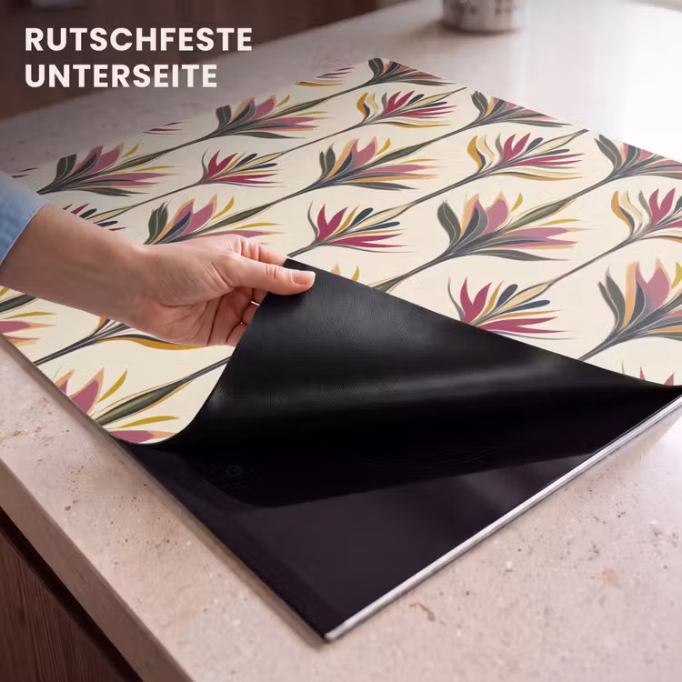 Herdabdeckplatte - Fächer - Motiv - Bunt — 6