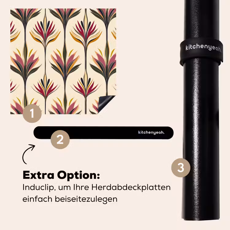 Herdabdeckplatte - Fächer - Motiv - Bunt — 8