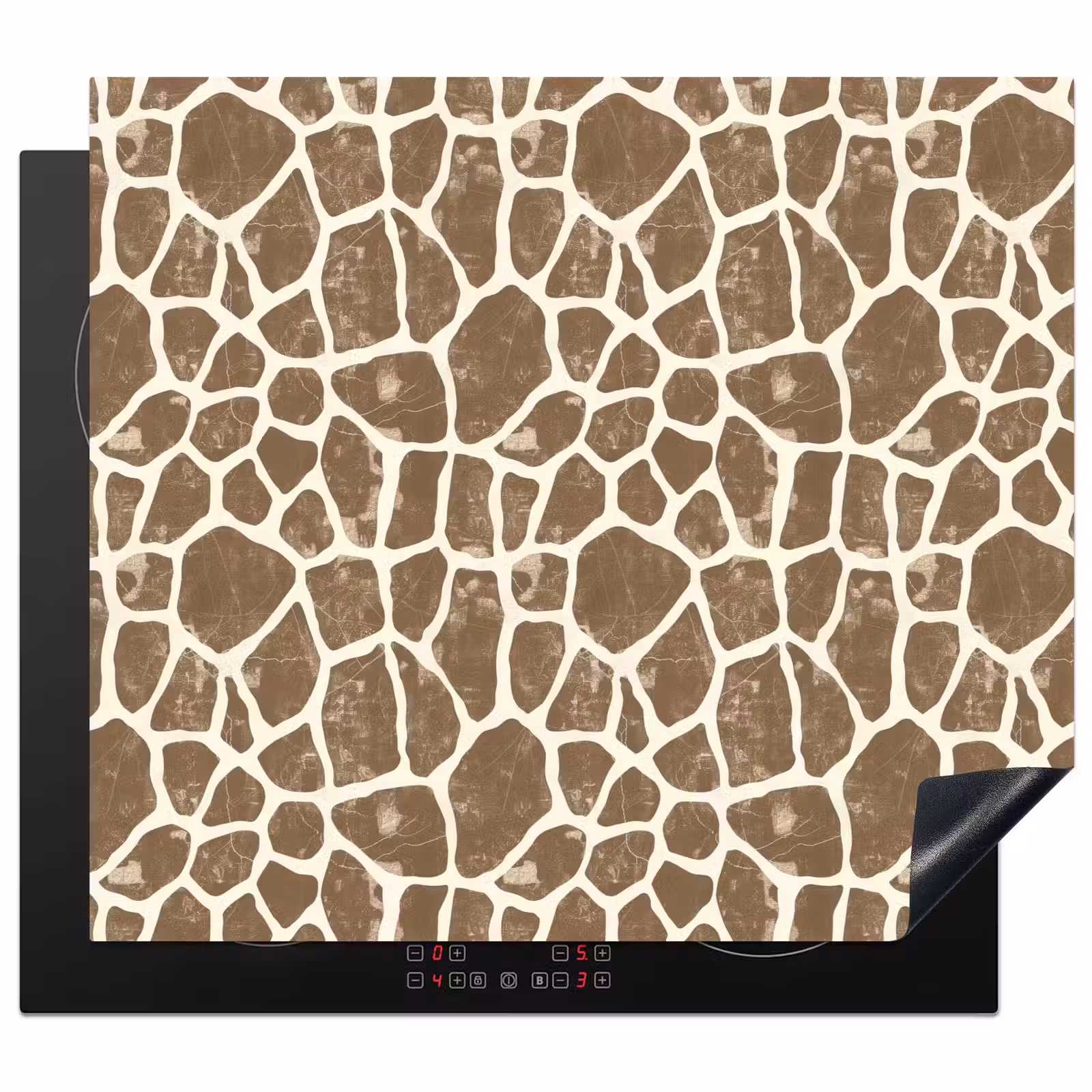 Herdabdeckplatte - Giraffe - Klassisch - Braun — 1