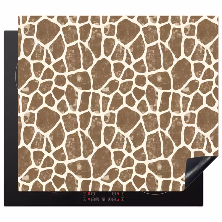 Herdabdeckplatte - Giraffe - Klassisch - Braun — 1