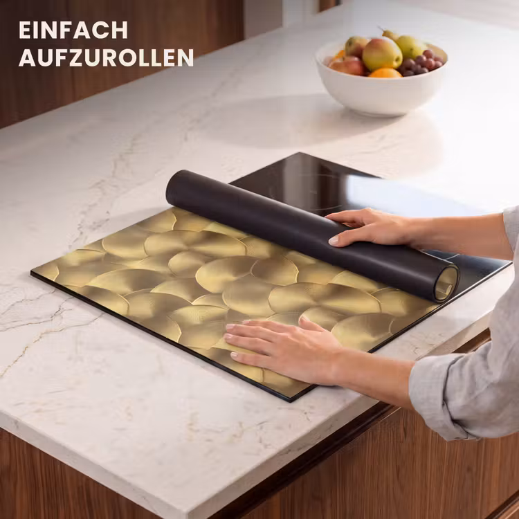 Herdabdeckplatte - Modern - Kreis - Gold — 7