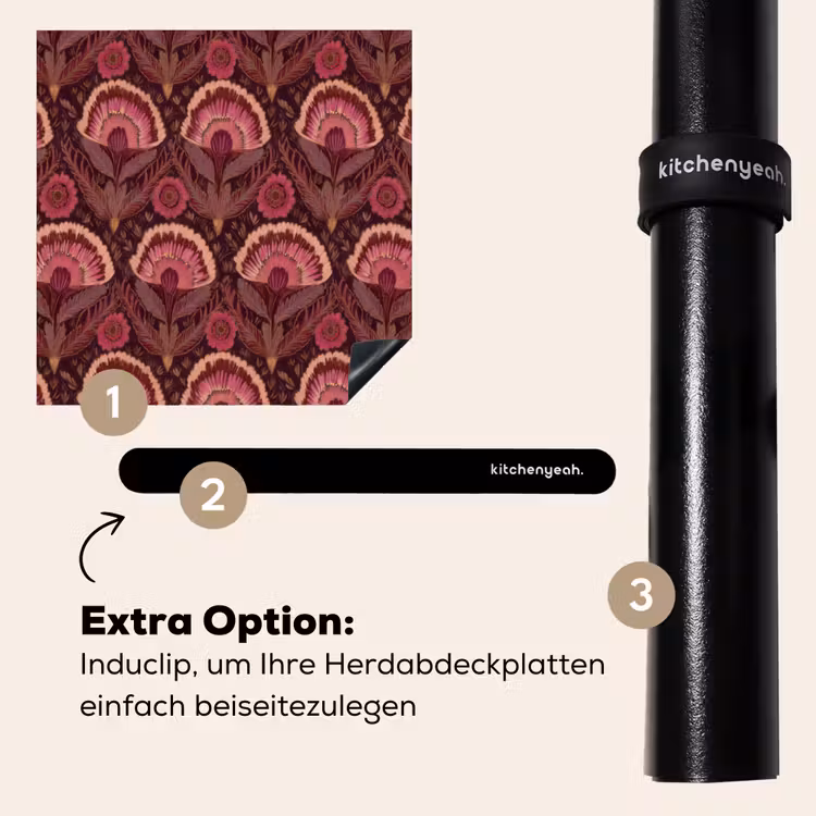 Herdabdeckplatte - Antiquitäten - Blumen - Farbenfroh — 8