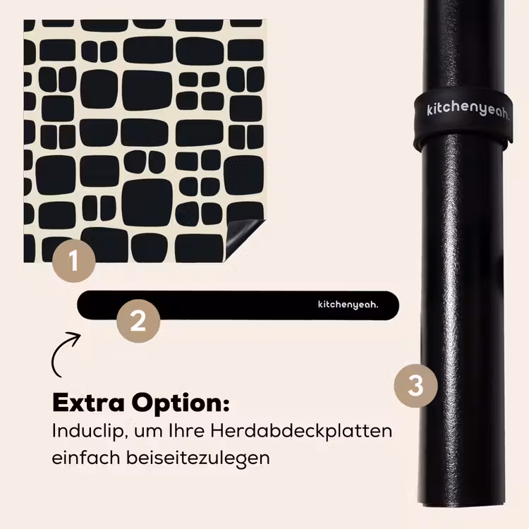 Herdabdeckplatte - Modern - Bio - Schwarz — 8