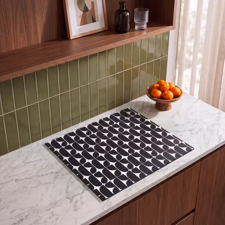 Herdabdeckplatte - Modern - Geometrisch - Schwarz — 4