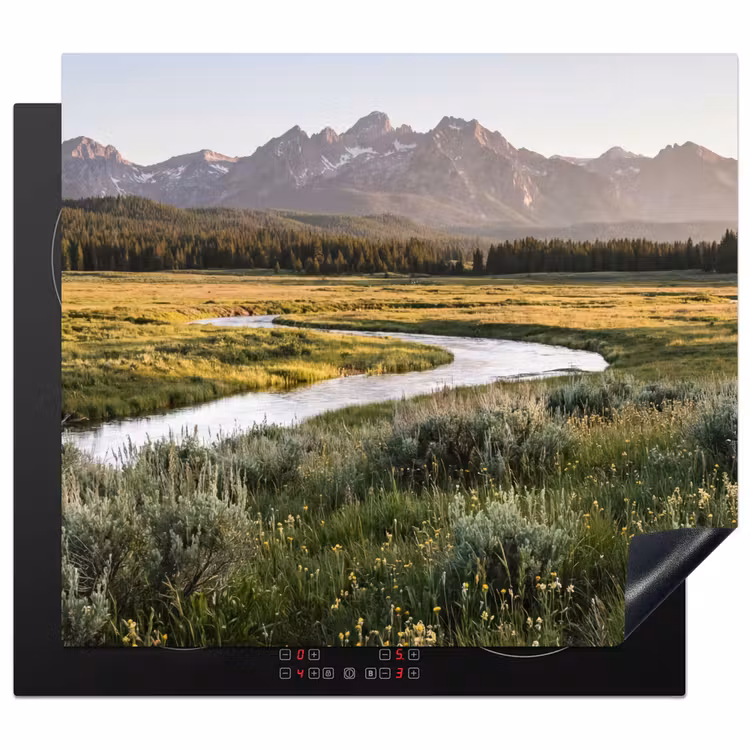 Herdabdeckplatte - Berglandschaften - Fluss - Wald — 1