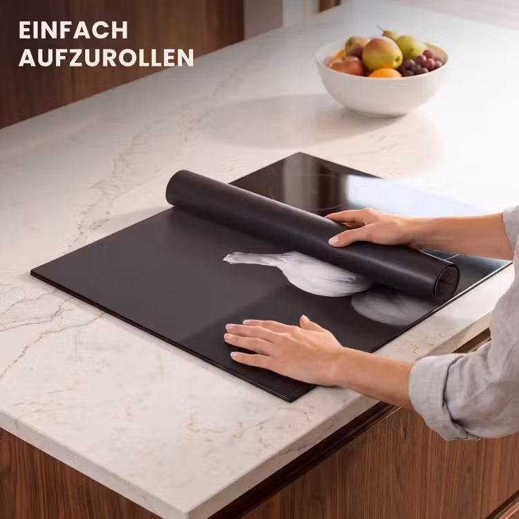 Herdabdeckplatte - Knoblauch - Schwarz - Weiß — 7