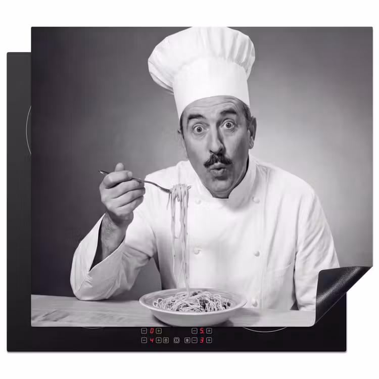 Herdabdeckplatte - Koch - Spaghetti - Nudeln — 1