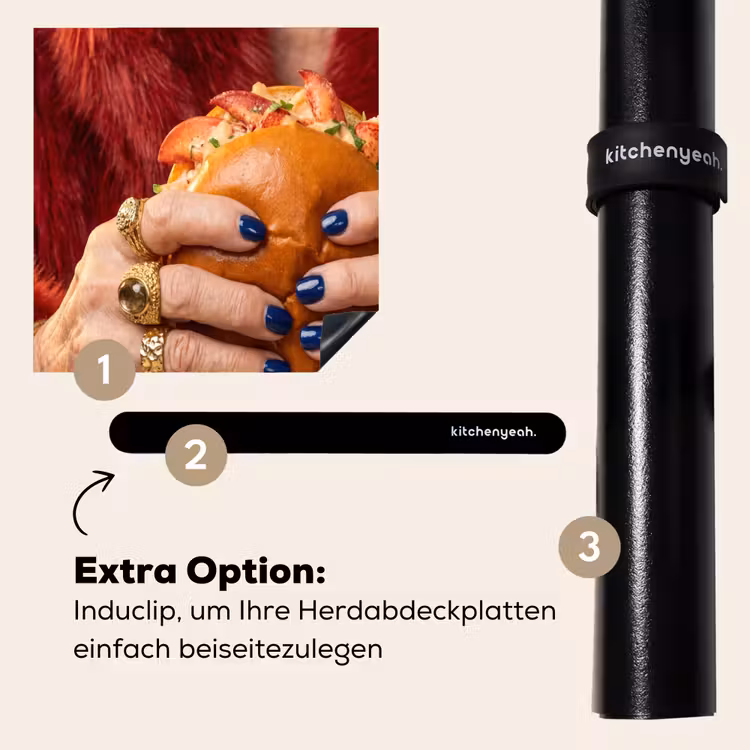 Herdabdeckplatte - Rolle - Pelzmantel - Gold — 8