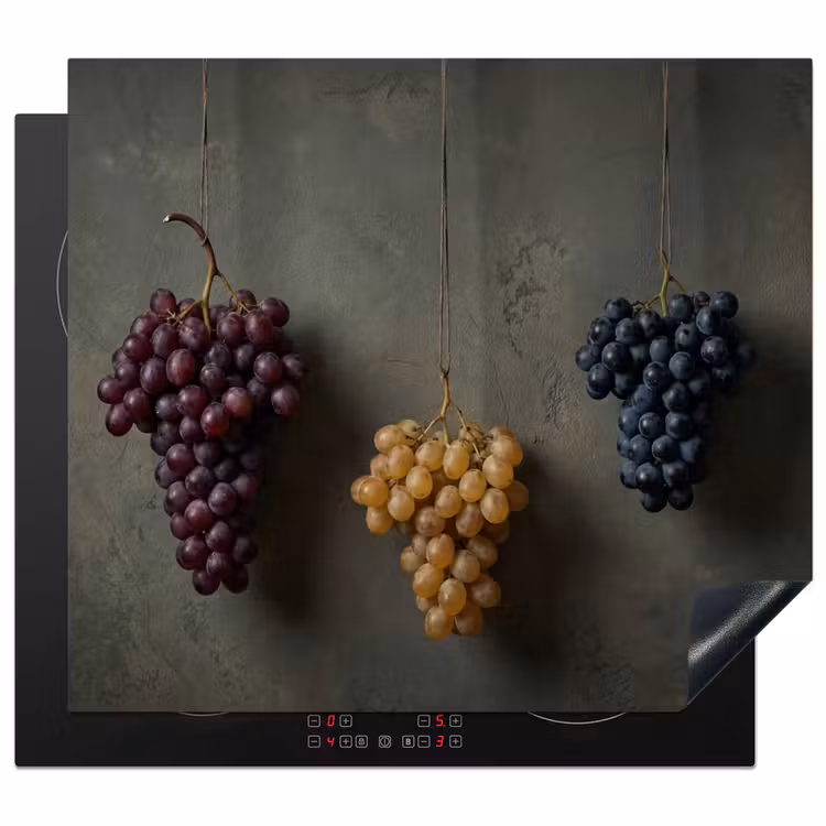 Herdabdeckplatte - Weintrauben - Bunt - Wand — 1