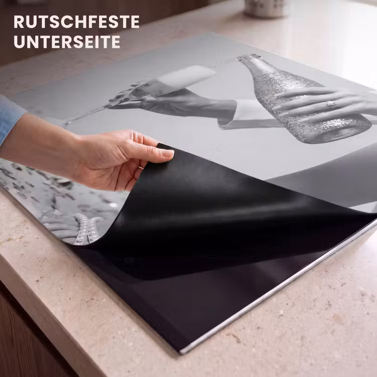 Herdabdeckplatte - Festlich - Champagner - Discokugel — 6
