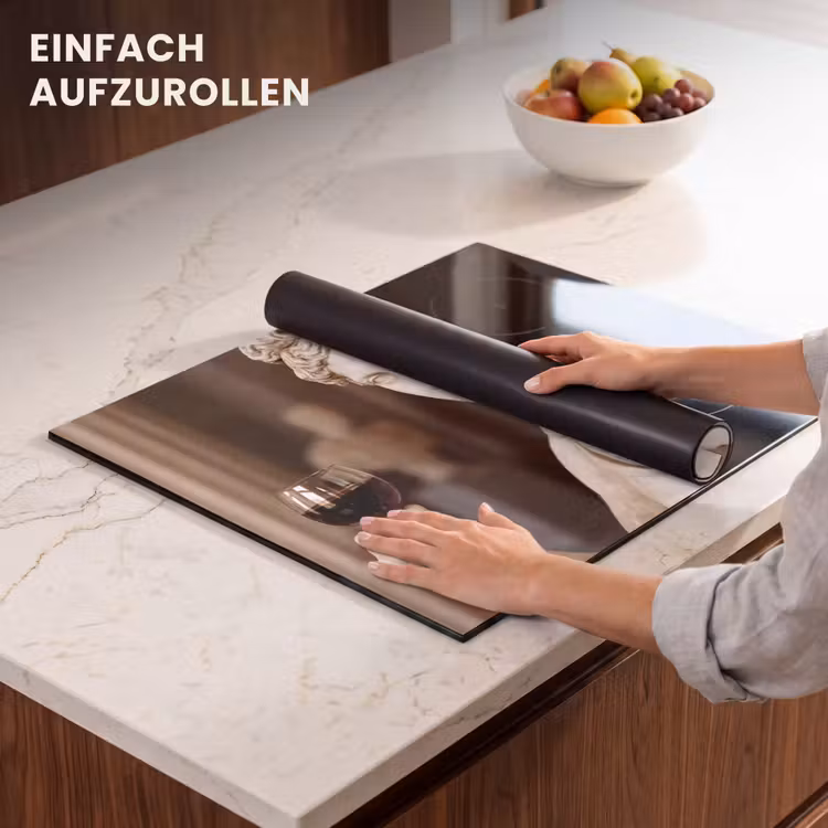 Herdabdeckplatte - Klassisch - Marmor - Wein — 7