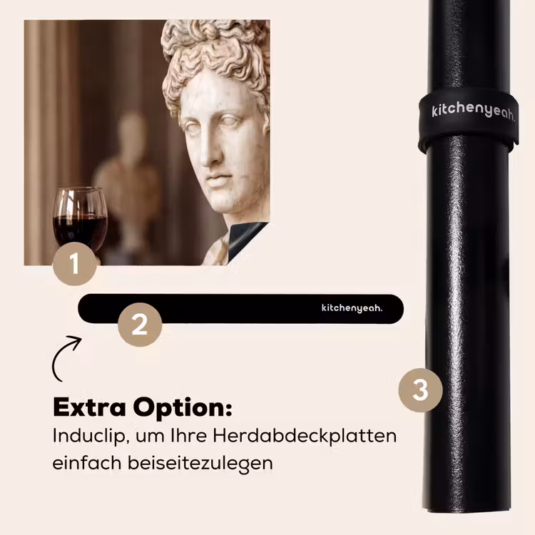 Herdabdeckplatte - Klassisch - Marmor - Wein — 8
