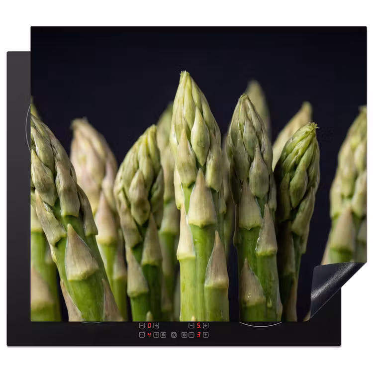 Herdabdeckplatte - Spargel - Grün - Schwarz — 1
