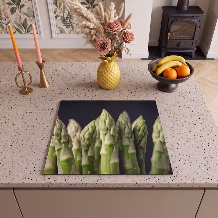 Herdabdeckplatte - Spargel - Grün - Schwarz — 3