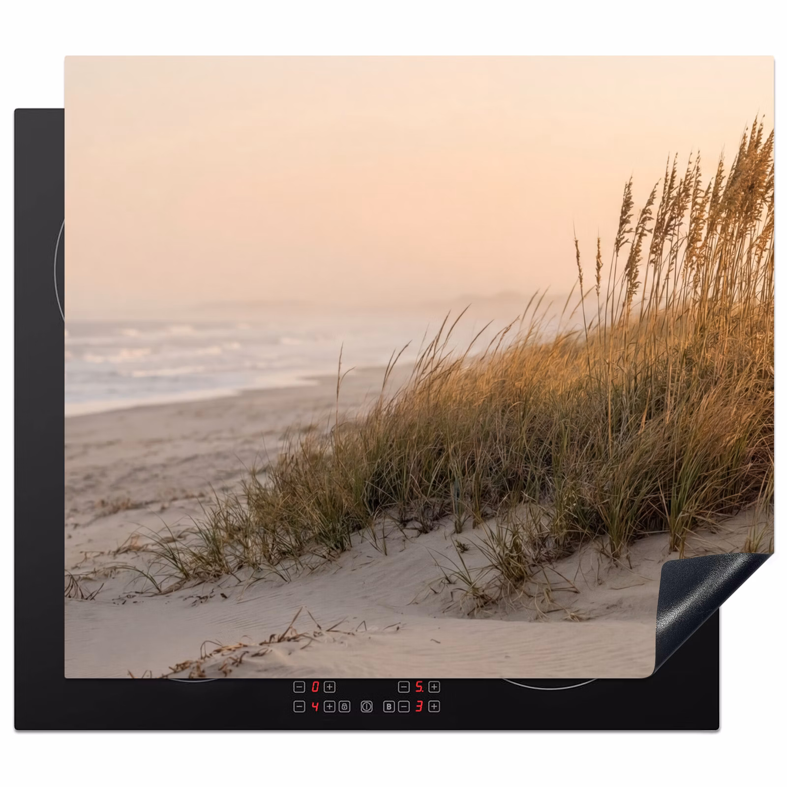 Herdabdeckplatte - Dünenlandschaft - Sonnenuntergang - Strand — 1