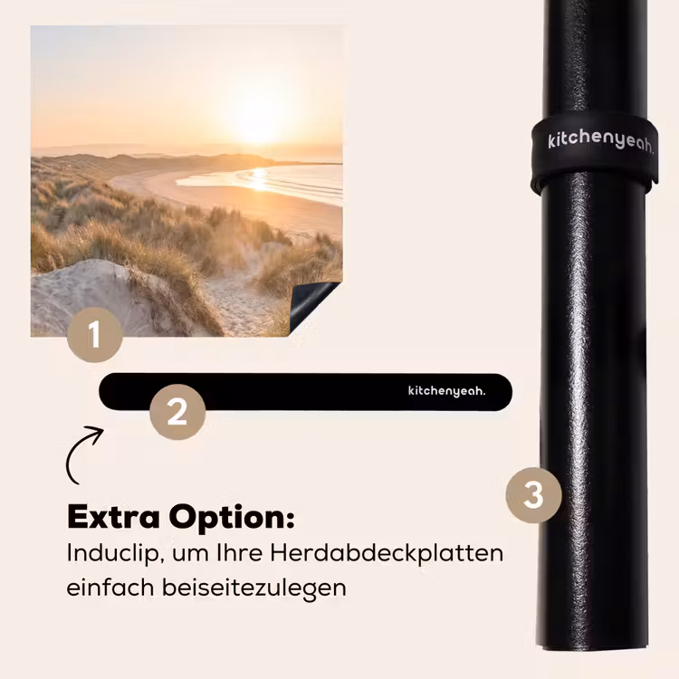 Herdabdeckplatte - Dünen - Strand - Meer — 8