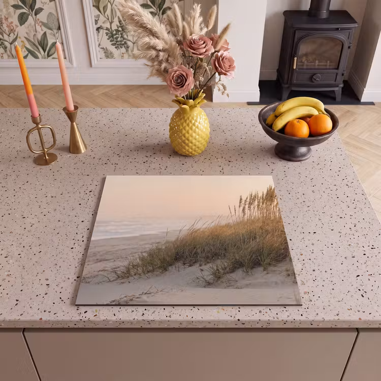 Herdabdeckplatte - Dünenlandschaft - Sonnenuntergang - Strand — 3