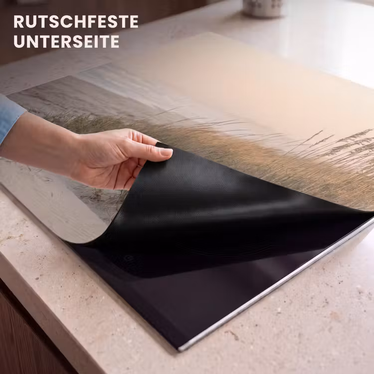 Herdabdeckplatte - Dünenlandschaft - Sonnenuntergang - Strand — 6