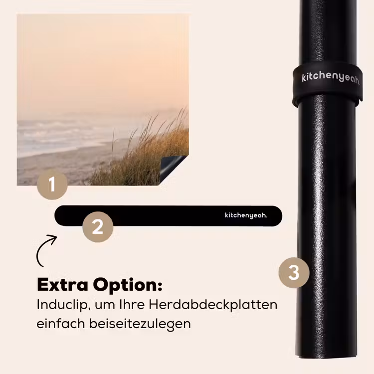 Herdabdeckplatte - Dünenlandschaft - Sonnenuntergang - Strand — 8