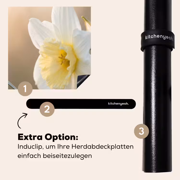 Herdabdeckplatte - Narzisse - Blume - Minimalistisch — 8