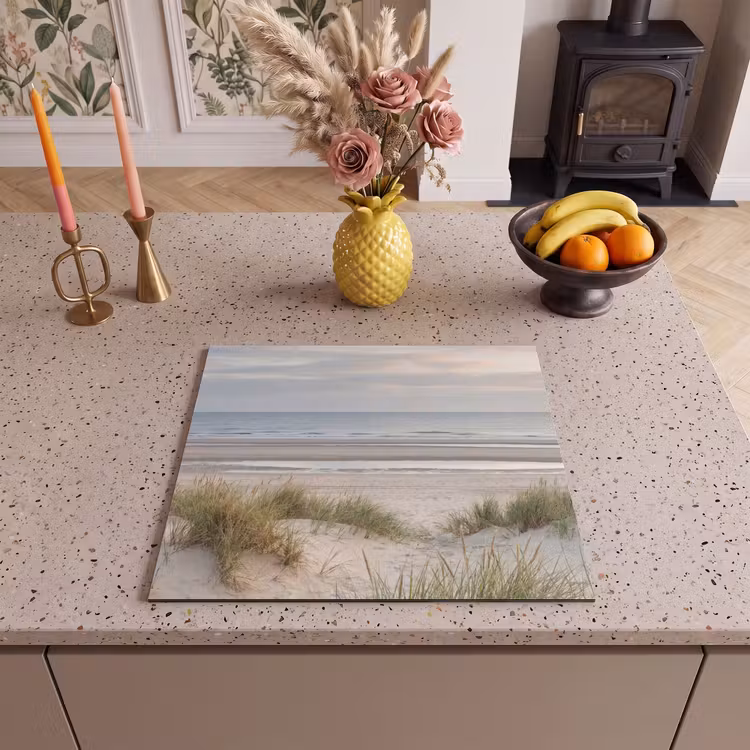 Herdabdeckplatte - Sandstrand - Bewölkt - Dünen — 3