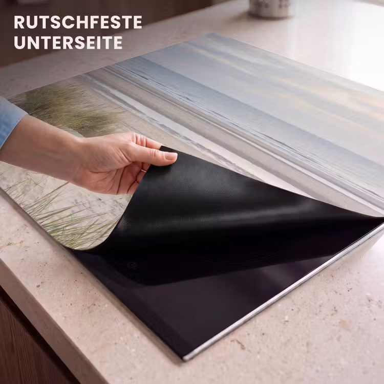 Herdabdeckplatte - Sandstrand - Bewölkt - Dünen — 6