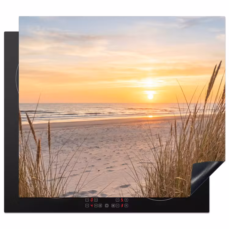Herdabdeckplatte - Sonnenuntergang - Dünen - Meer — 1