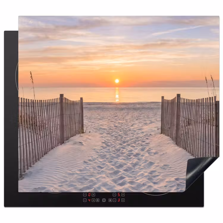 Herdabdeckplatte - Sonnenuntergang - Strand - Sand — 1
