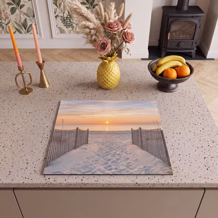 Herdabdeckplatte - Sonnenuntergang - Strand - Sand — 3